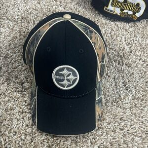 Pittsburgh Steelers Black & Camo Baseball Cap
